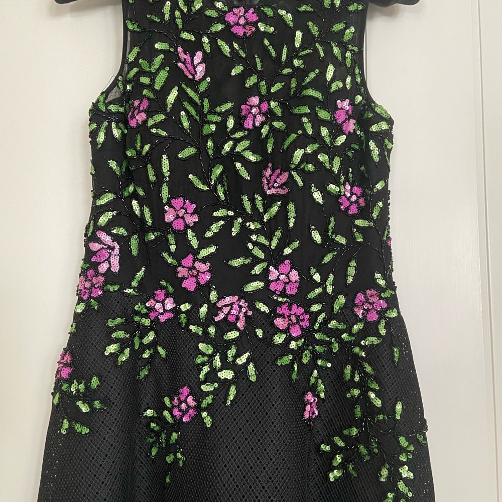 Beautiful embroidered dress, very flattering fit, brand new, size 6.